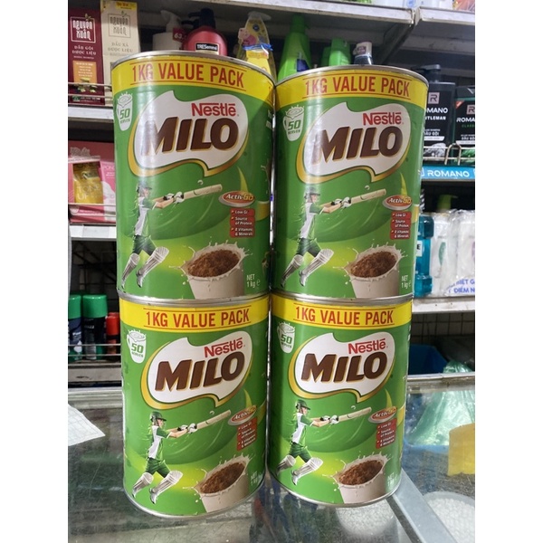 Sữa Bột Milo Úc Hộp Sắt 1kg