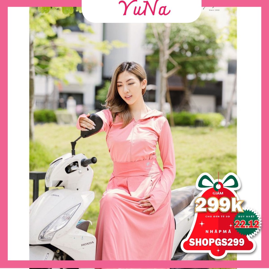 Váy chống nắng thông hơi vải kim cương chống tia UV, phụ kiện thời trang MAIKA