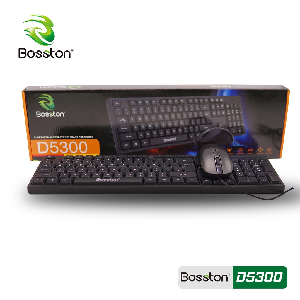 Bộ phím chuột cao cấp Bosston D5300 - Chính hãng BH 12 tháng