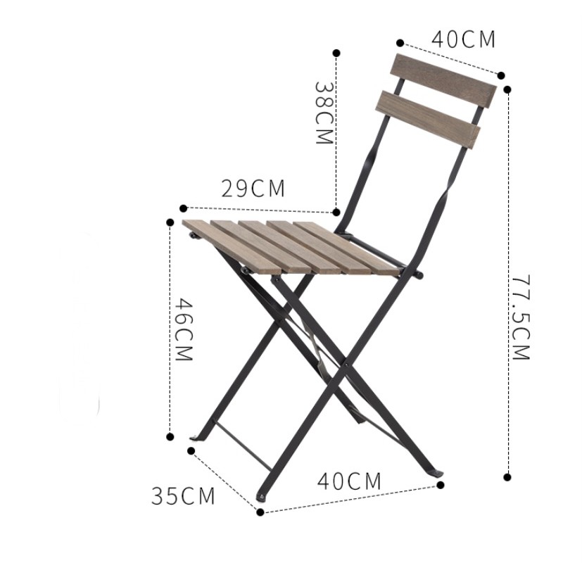 Bàn gấp gọn BISTRO Patio Mini Chuyên Dụng Phù Hợp Làm Bàn Ăn, Cà Phê Sang Trọng Dễ Dàng Home Decor