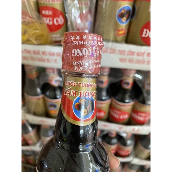 Nước Tương Hương Nấm Đông Cô chai nhựa 480ml