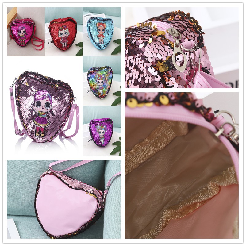 Túi đeo chéo đính kim sa lấp lánh