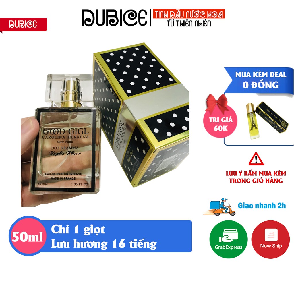 [Lưu hương 8 tiếng] Nước hoa Nữ GoodGirl dạng tinh dầu 50ml tỏa hương 2 mét, hàng cao cấp