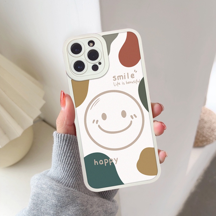 Ốp lưng iphone cạnh vuông lỗ camera smile happy 6/6splus/7/7plus/8/8plus/x/xr/xs/11/12/13/pro/max/plus/promax-Awifi G5-5