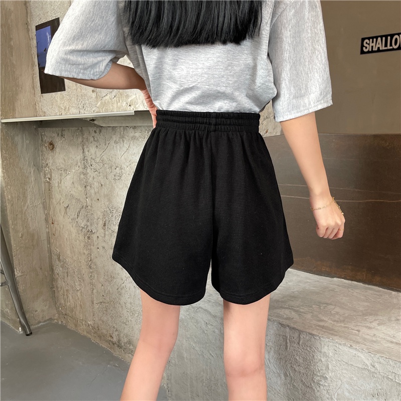 SUXI Quần short thể thao màu trơn ống rộng nhiều màu sắc thời trang mùa hè mới cho nữ