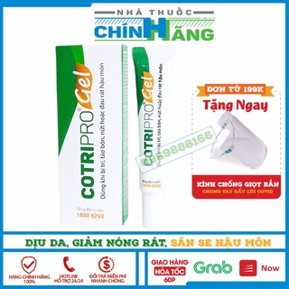 Cotripro Gel Bôi Trĩ, Kem bôi trĩ dùng cho trĩ nội, trĩ ngoại Dạng Tuyp (10g-25g) Có tem tích điểm
