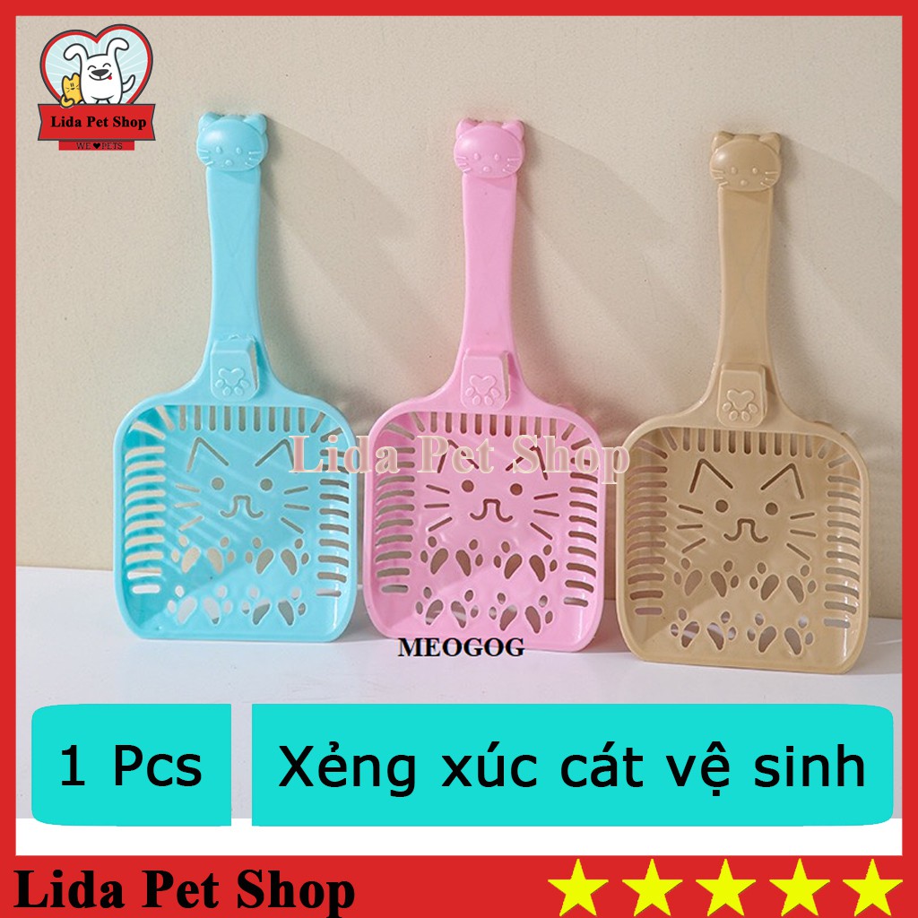 Xẻng xúc cát vệ sinh cho mèo - xẻng hốt cát dọn vệ sinh phân cho mèo - Lida Pet Shop