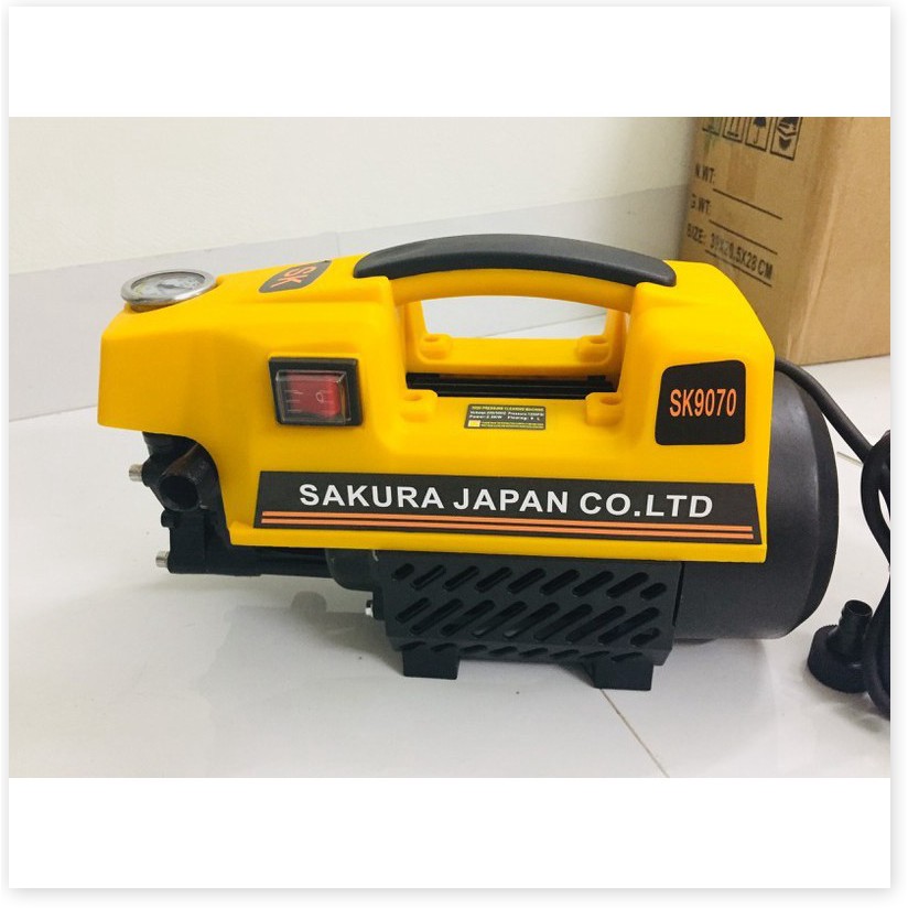 Máy rửa xe Nhật Bản sakura-2500W-lõi đồng- Dây áp lực 15m
