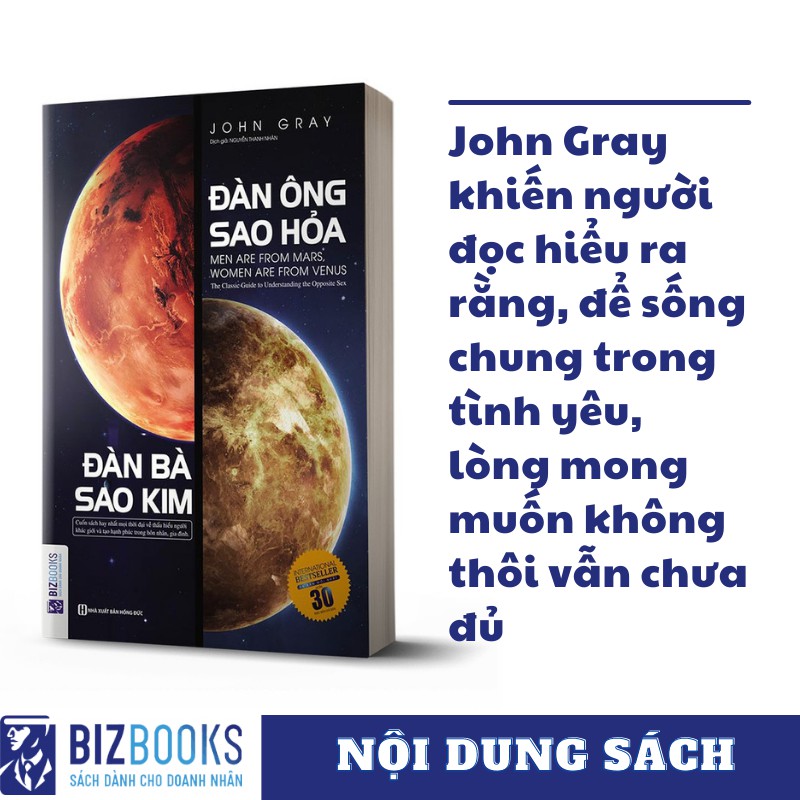 [Mã LIFEXANH24 giảm 10% đơn 99K] Sách - Đàn Ông Sao Hỏa Đàn Bà Sao Kim | BigBuy360 - bigbuy360.vn