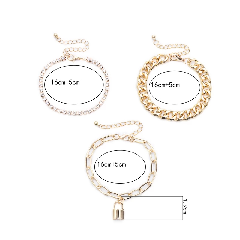 Set 3 Vòng Đeo Tay Thời Trang Cho Nữ