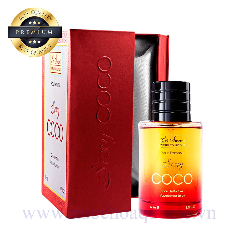 Nước hoa nữ chính hãng thơm lâu, Dầu Thơm mùi ngọt ngào nữ - Nồng độ EDP dung tích 50ml - S.E.X.Y COCO Nuochoaquocte