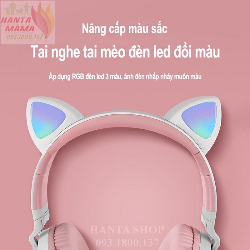 Free Ship 🎁🎁🎁Tai nghe tai mèo bluetooth Cat Ear BT028C - Tai phone không dây âm thanh sống động, thiết kế trẻ trung | BigBuy360 - bigbuy360.vn