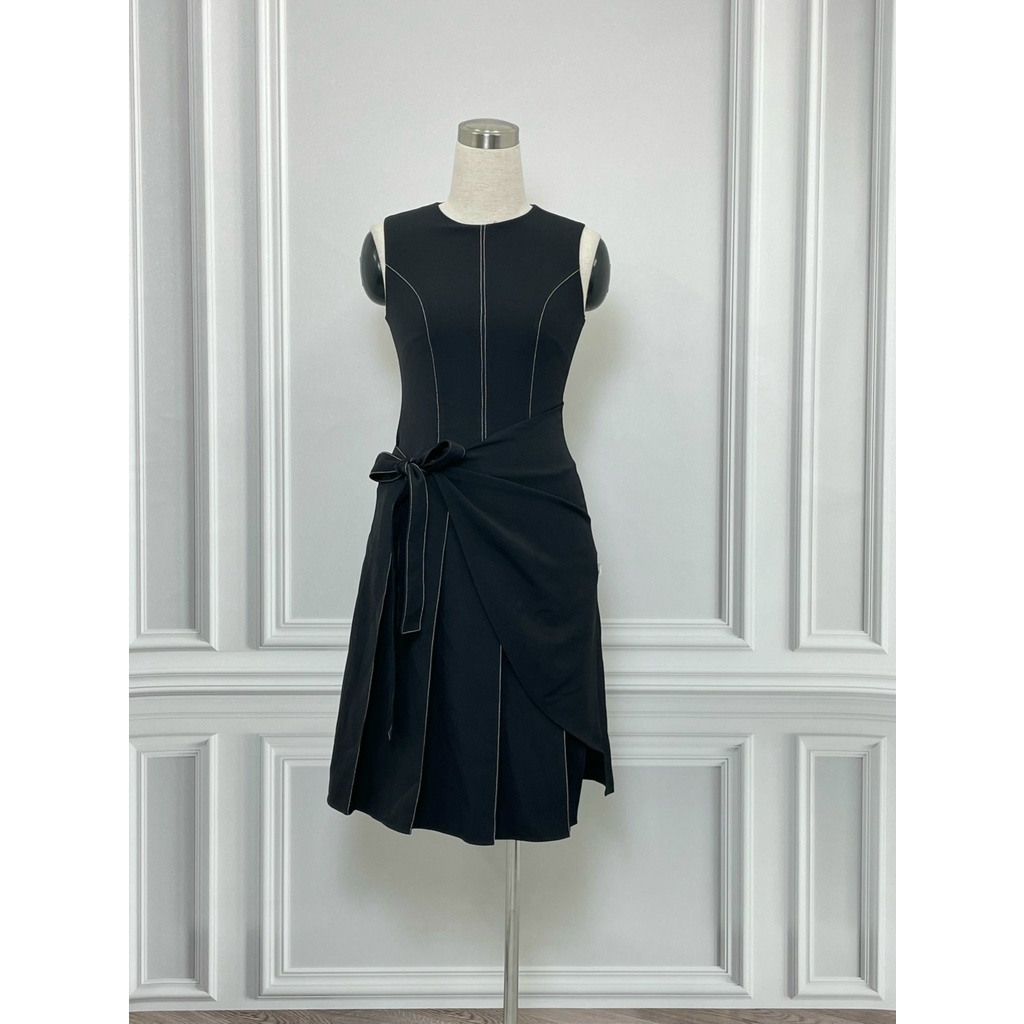 Váy D.CHIC hàng hiệu chính hãng thời trang nữ V90 màu đen size S secondhand thanh lý ký gửi