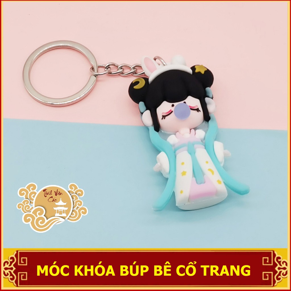 Móc chìa khóa búp bê Thỏ Ngọc cổ trang Tĩnh Vân Các