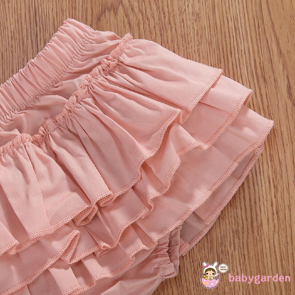 Bộ áo thun ngắn tay cổ tròn + chân váy + băng đô xinh xắn cho bé gái