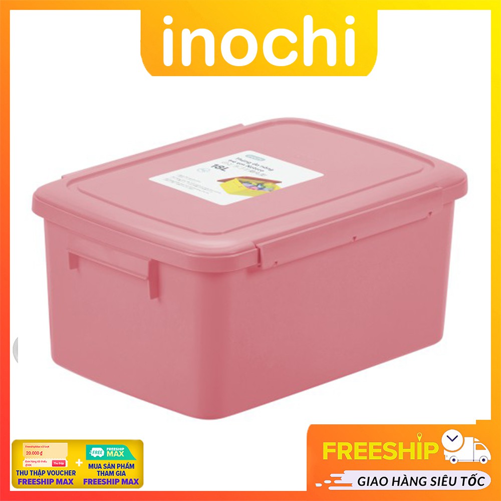 Thùng Đựng Đồ Chơi Trẻ Em Có Nắp Đậy Inochi (Loại 18L) Hộp Đựng Búp Bê, Ôto Cho Bé, Nhựa Cao Cấp,Công Nghệ Nhật Bản