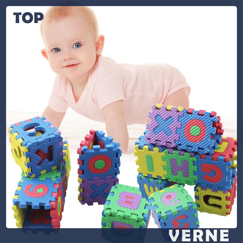 Set 26 Tấm Thảm Mềm In Chữ Cái Và Số Cho Bé Học Tập