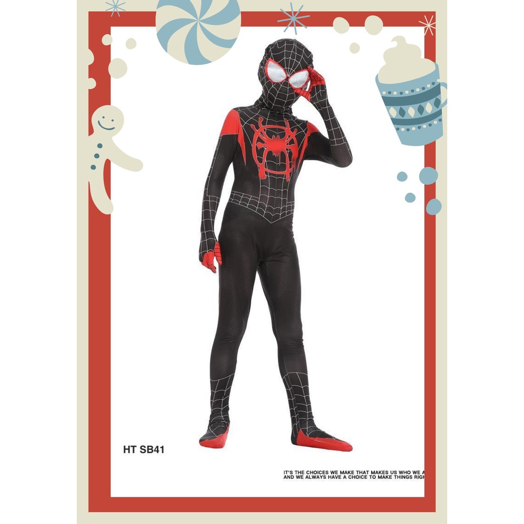 Bộ đồ siêu anh hùng Người Nhện Đen Spiderman Nhện Đen