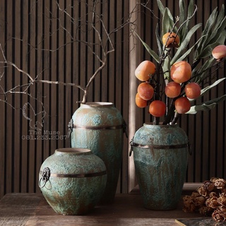 Bình Gốm Atlantic -Cảnh Đức Trấn - Đồ Gốm Decor Cao Cấp