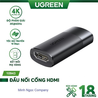 Đầu nối hdmi 2.0 chính hãng ugreen 10943 hỗ trợ 4k@60hz