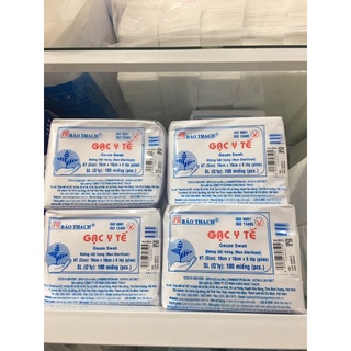 Gạc Thẫm Mỹ Bảo Thạch 10cm x 10cm x 6 lớp ( 100 miếng )