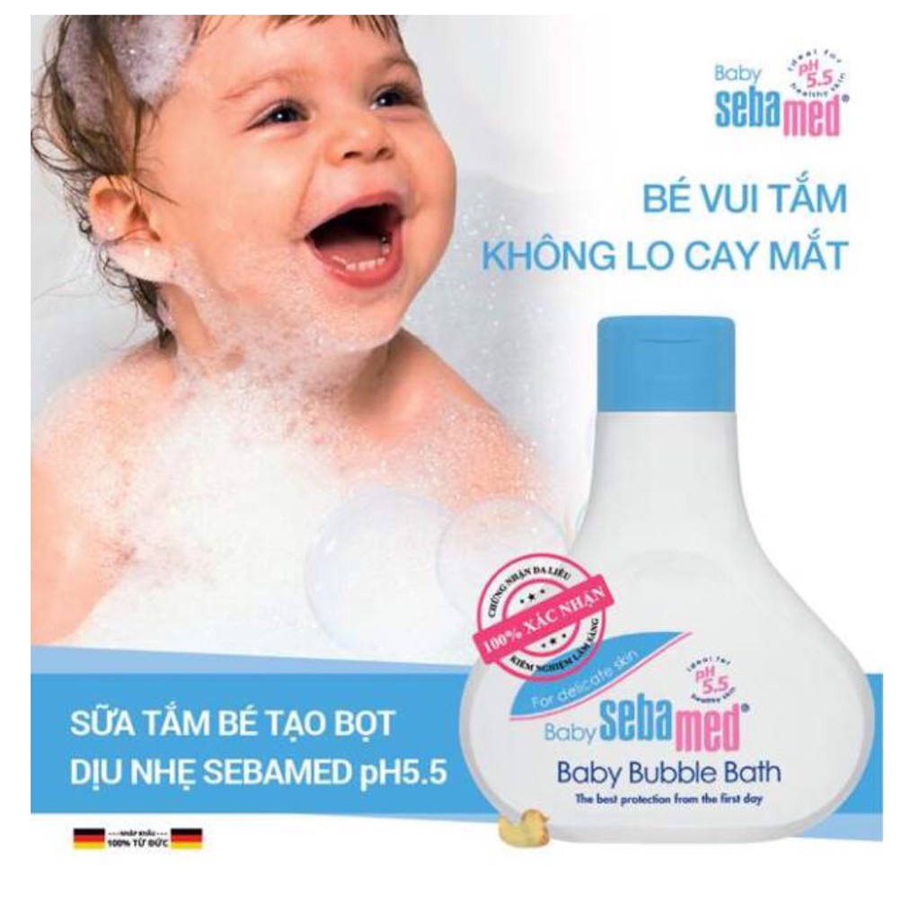 SỮA TẮM DỊU NHẸ CHO BÉ SEBAMED pH5.5 - ĐỨC - 200ML/1000ML