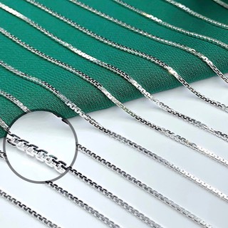 Dây chuyền bạc trơn sợi mảnh Y-Style thiết kế đơn giản , cổ điển .