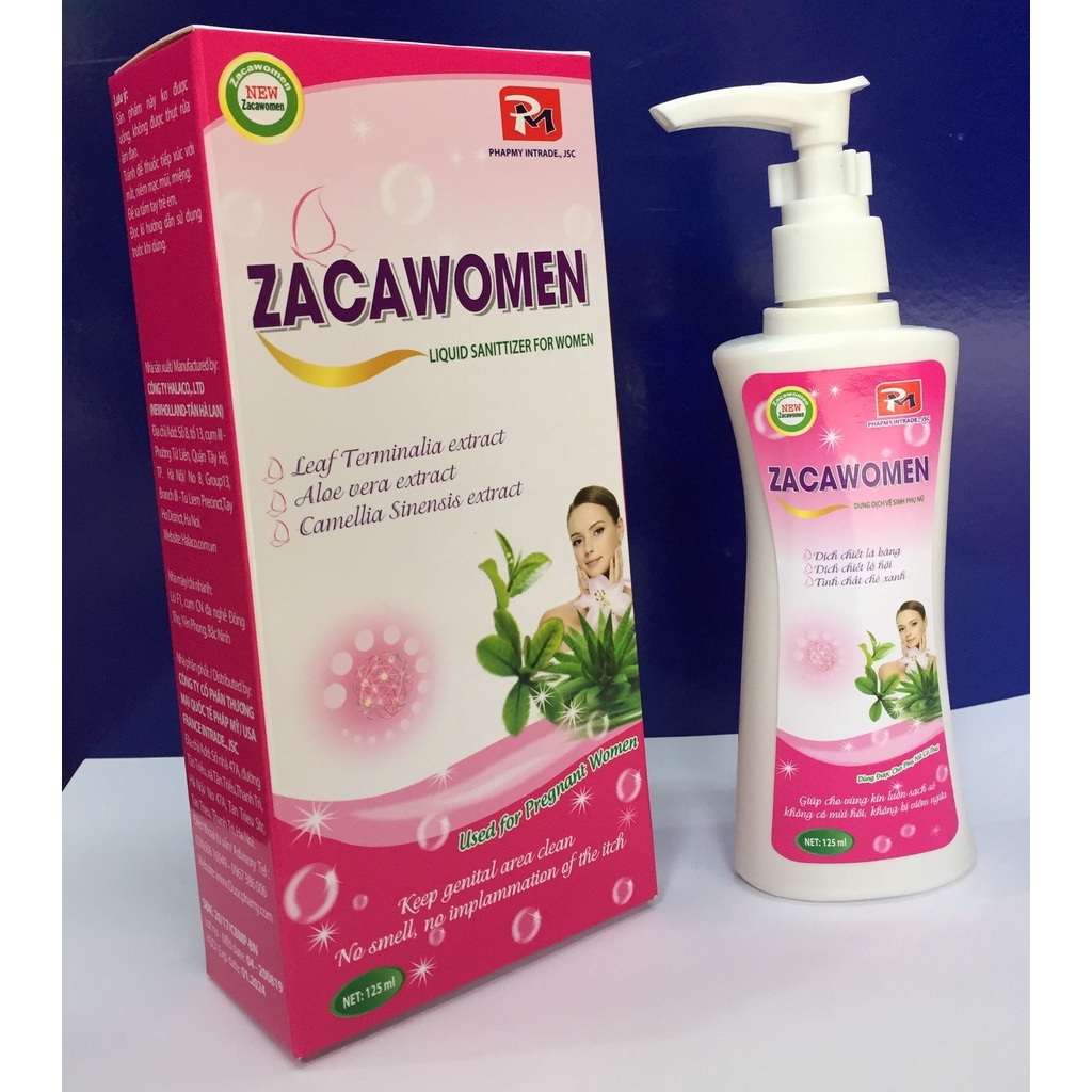 [GIÁ GỐC] Zacawomen Dung Dịch Vệ Sinh Dành Cho Phụ Nữ 125ml