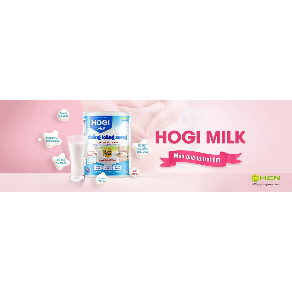 Sữa chống loãng xương Hogi milk 400g giúp xương chắc, tăng cường Canxi khỏe khớp