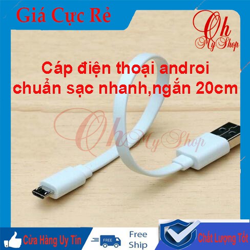 Cáp sạc ngắn Sam Sung 20cm chuẩn xịn