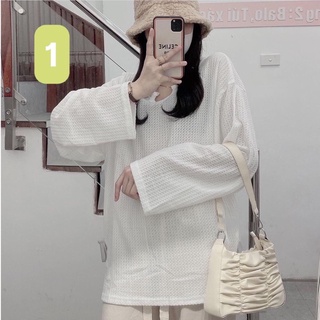 Áo tay dài len trơn - sọc