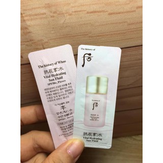 10 gói kem chống nắng whoo hồng whoo vital hydrating sun fluid