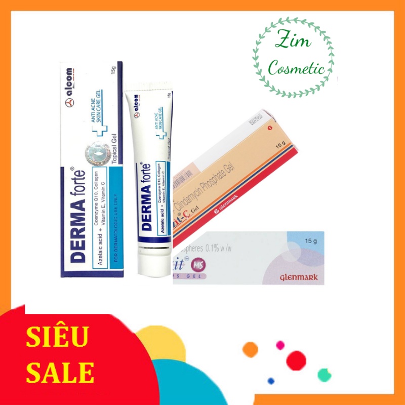 [Mã COSDAY giảm 8% đơn 150K] Derma Forte Gel 15g-Giảm Mụn Trứng Cá,mờ thâm,sẹo