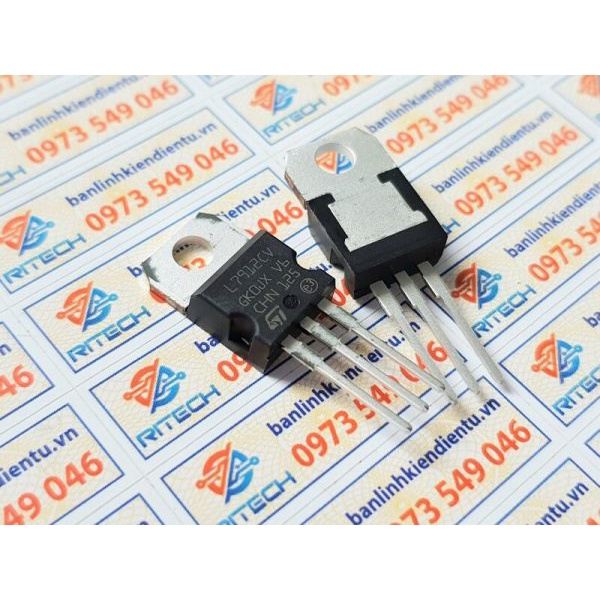 [ Combo 10 chiếc ] L7912CV L7912 LM7912 IC Nguồn TO-220 (Lưng sắt)