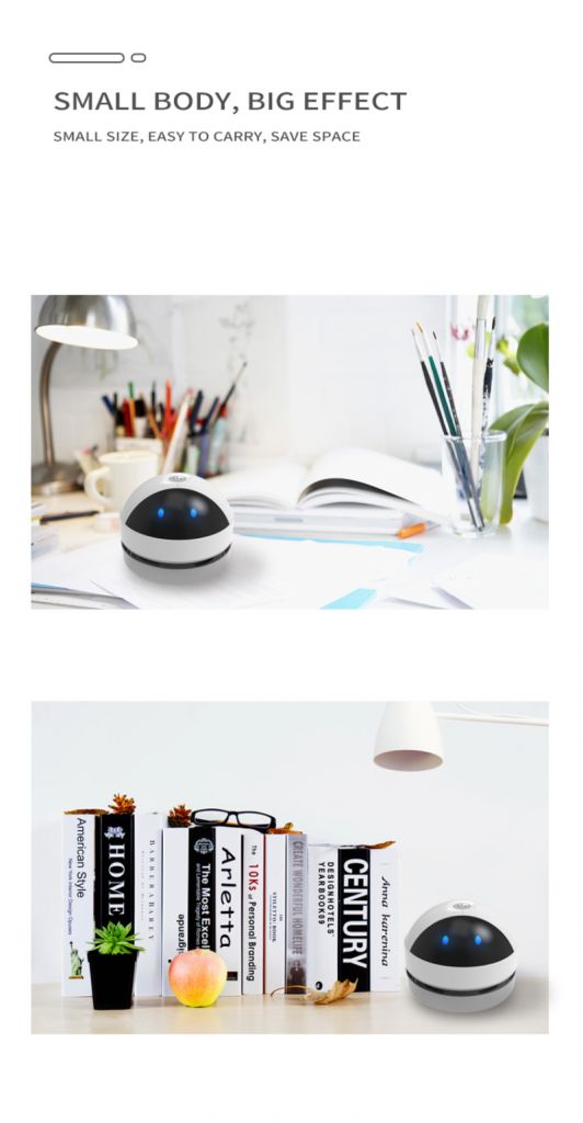 Máy Hút Bụi Mini Tự Động Để Bàn Hai Chế Độ Tiện Dụng Cho Gia Đình / Văn Phòng