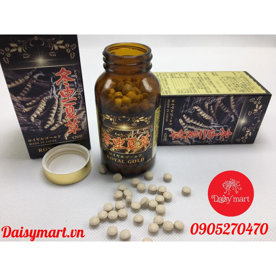 Viên uống Đông trùng hạ thảo Royal Gold Nhật Bản 420 viên