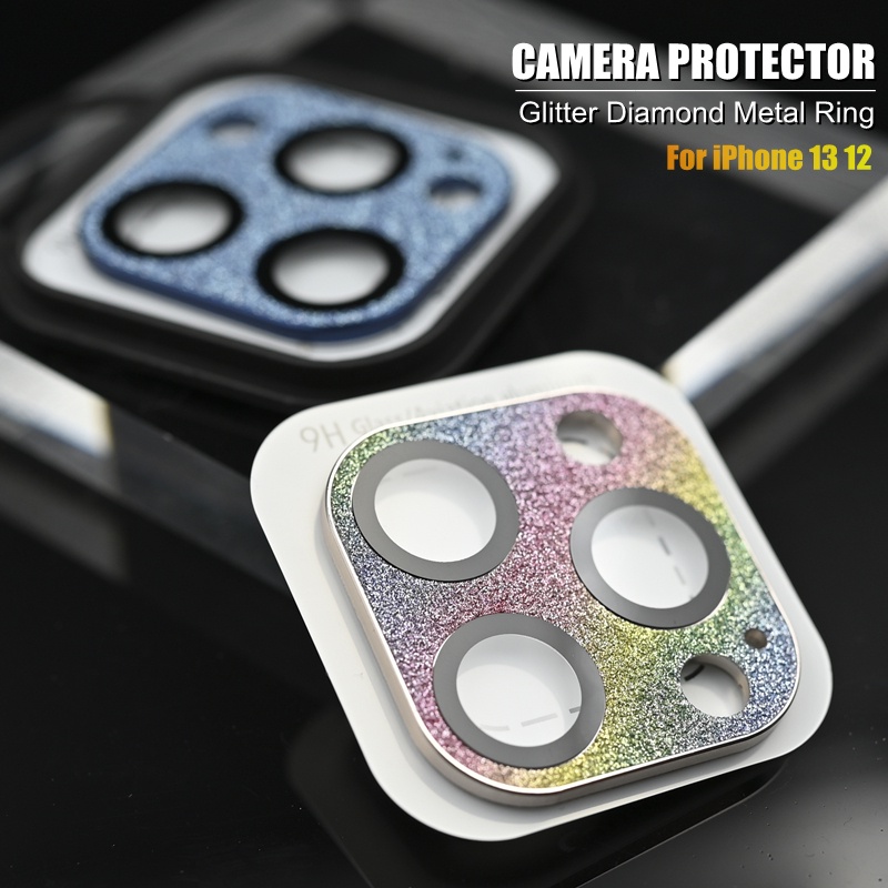 Miếng dán cường lực bảo vệ camera cho iPhone 13 Pro Max 13 12 11 Mini
