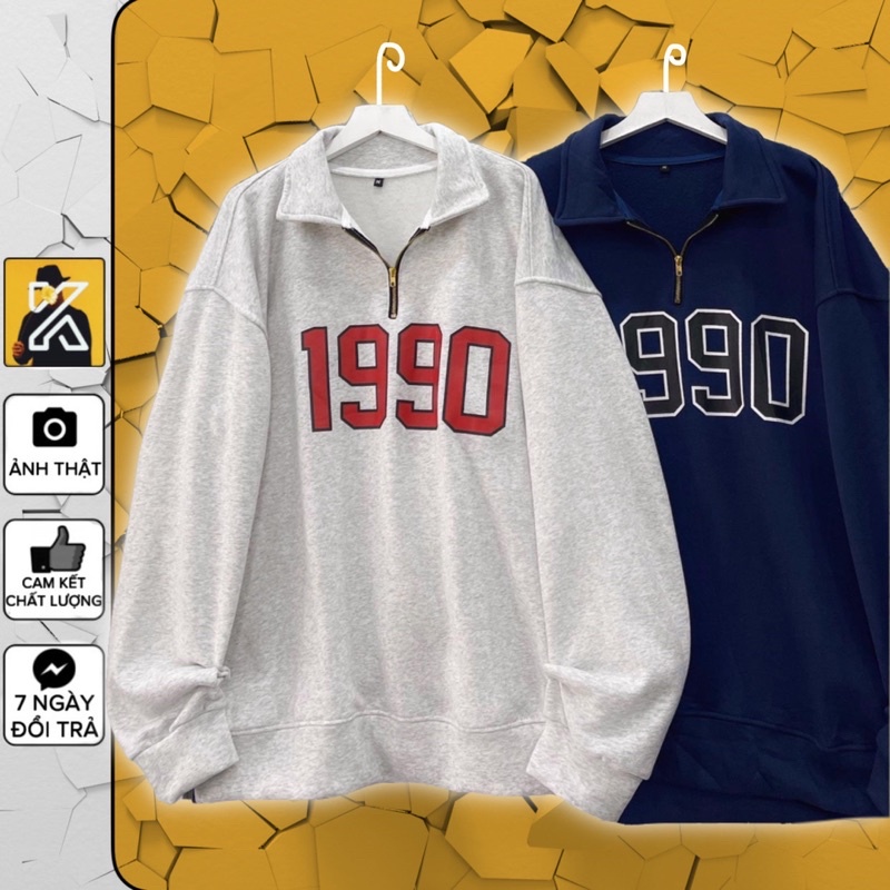 [sẵn] Áo Polo Tay Dài 1990 ulzzang [nam nữ mặc ]