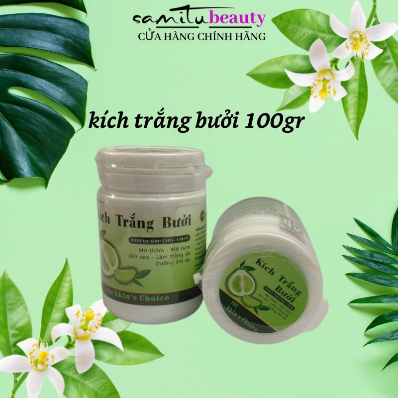 kem kich trăng bưởi 100gr siêu trăng nhanh dưỡng ẩm da