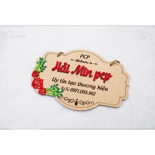 Decor gỗ - Biển/Bảng tên shop