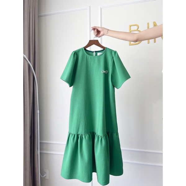 ĐẦM XANH KÈM TAG NƠ - BIMI