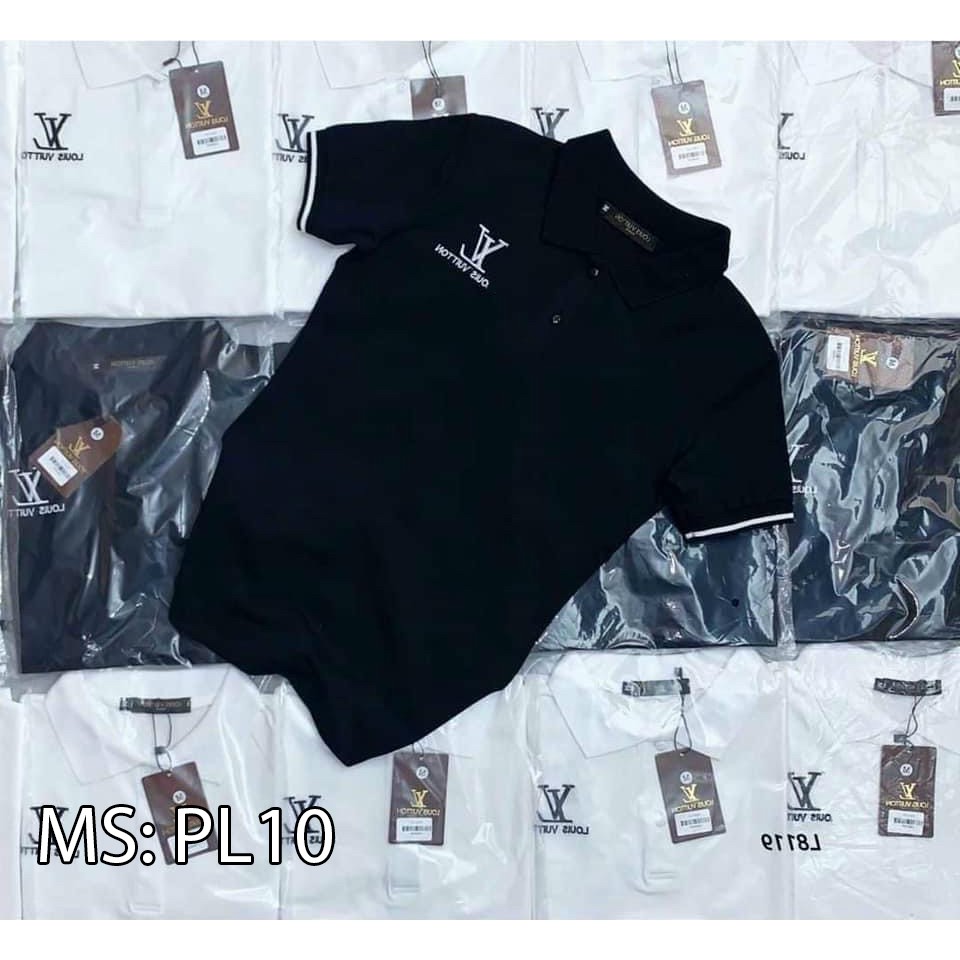 Áo polo nam cotton ngắn tay có cổ logo nhiều màu thời trang, đủ size 40-88kg, PL09 - PL10 | BigBuy360 - bigbuy360.vn