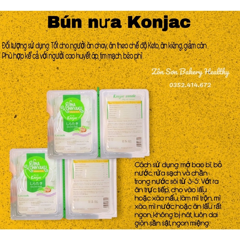 Bún nưa Konjac