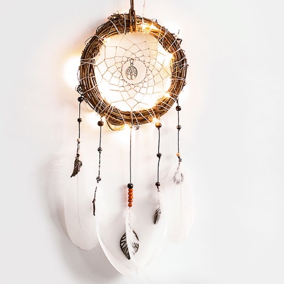 BN03 Phụ kiện treo trang trí Dream Catcher XR080 (có kèm đèn)