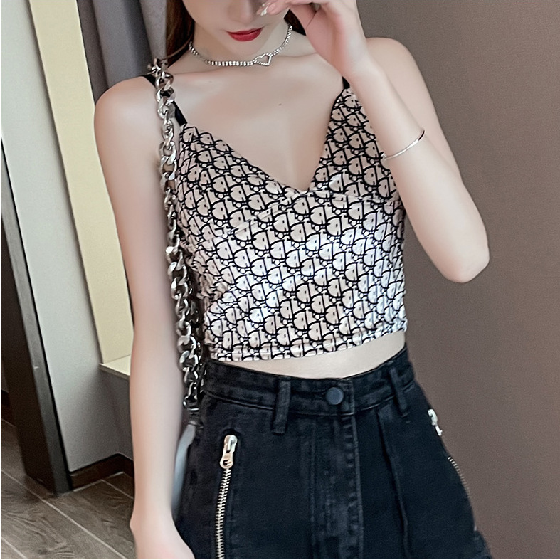 áo hai dây kiểu dáng gợi cảm áo 2 dây croptop nữ đi biển