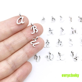 CHARMS Bộ 26 Mặt Dây Chuyền Hình Chữ Cái Tiếng Anh