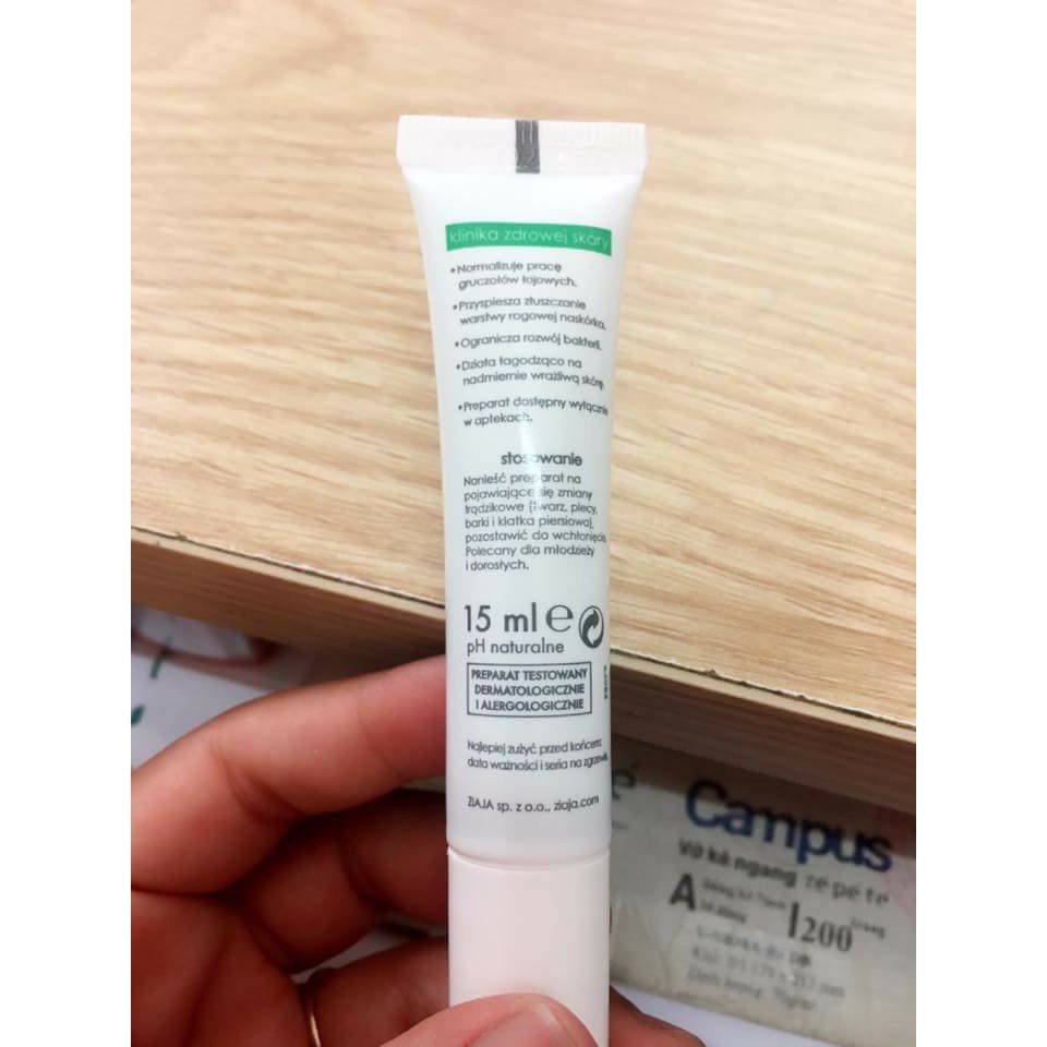 Kem Chấm Mụn Ziaja Med Xanh Ngừa Mụn Xóa Thâm