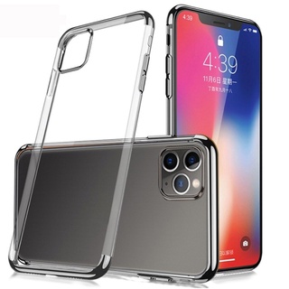 Ốp lưng iPhone 11 Silicon trong viền màu Sulada