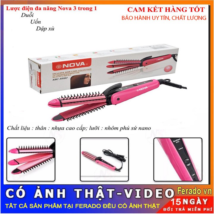 Máy uốn tóc 3 in 1 chuyên nghiệp NHC-8890
