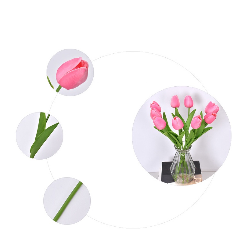 1 Bông Hoa Tulip Nhân Tạo Bằng PU Trang Trí Phòng Khách / Tiệc Cưới